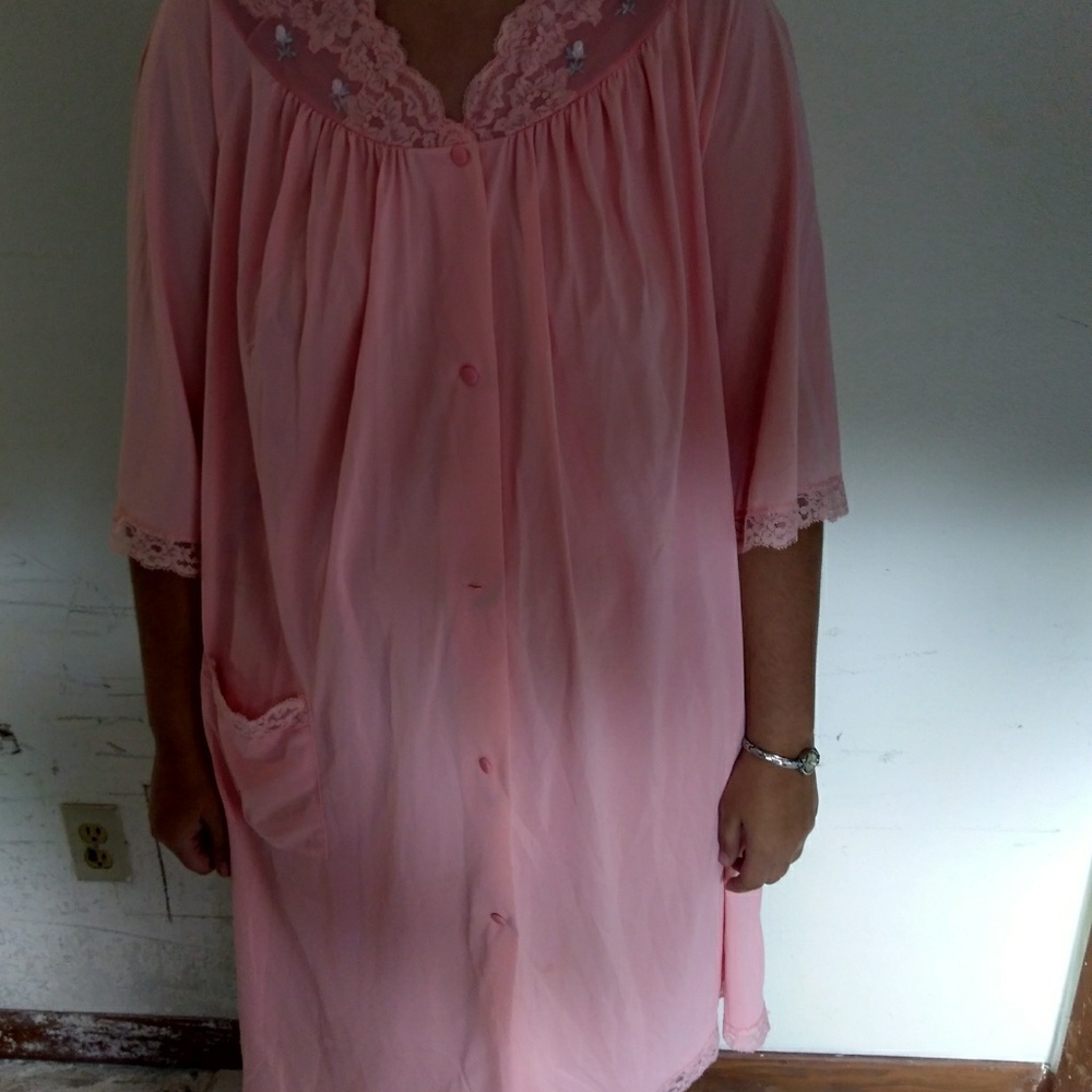 Vintage silk pink House dress